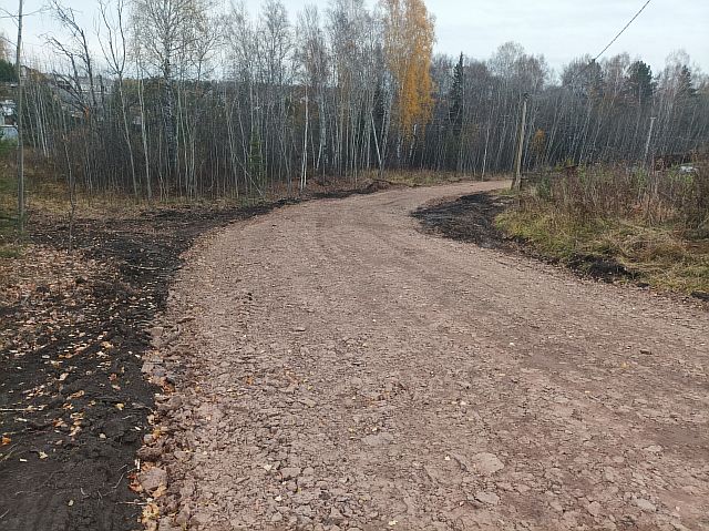 Ремонт с подсыпкой участка дороги по ул. Фестивальная в п. Минино.