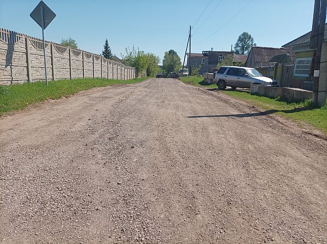 Дороги ул. Заводская, Зеленая, проезд на Высотную, Горная, Вокзальная, Октябрьская 2024.